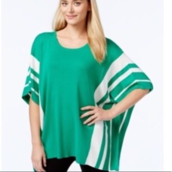Calvin Klein green poncho sweater - Picture 8 of 8